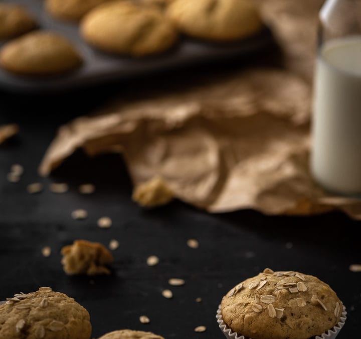 Almás zabpelyhes muffin